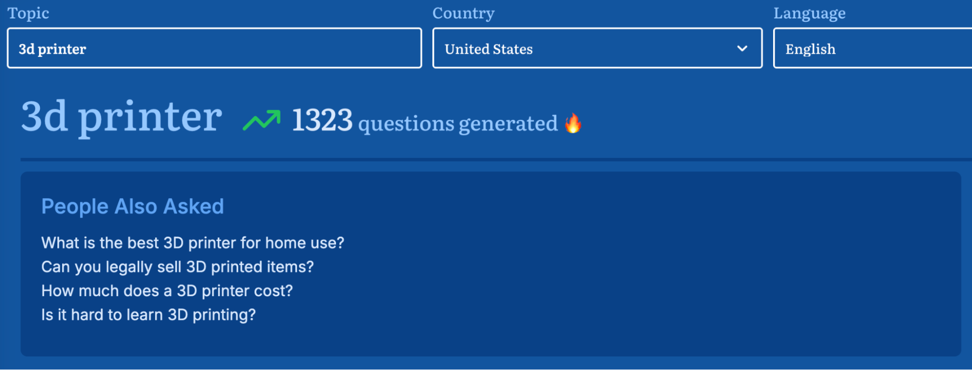 People Also Ask Questions